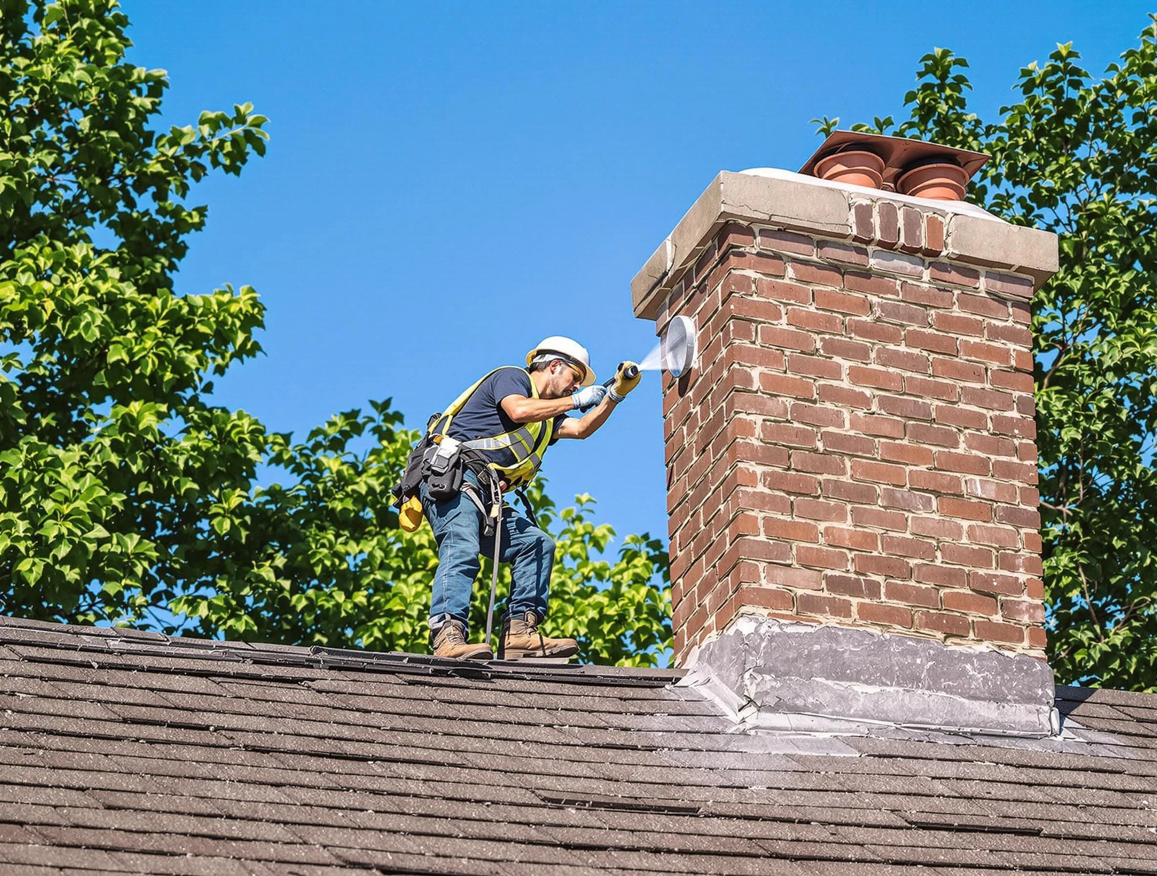 Leominster Chimney Sweep performing an inspection with advanced tools in Leominster, MA