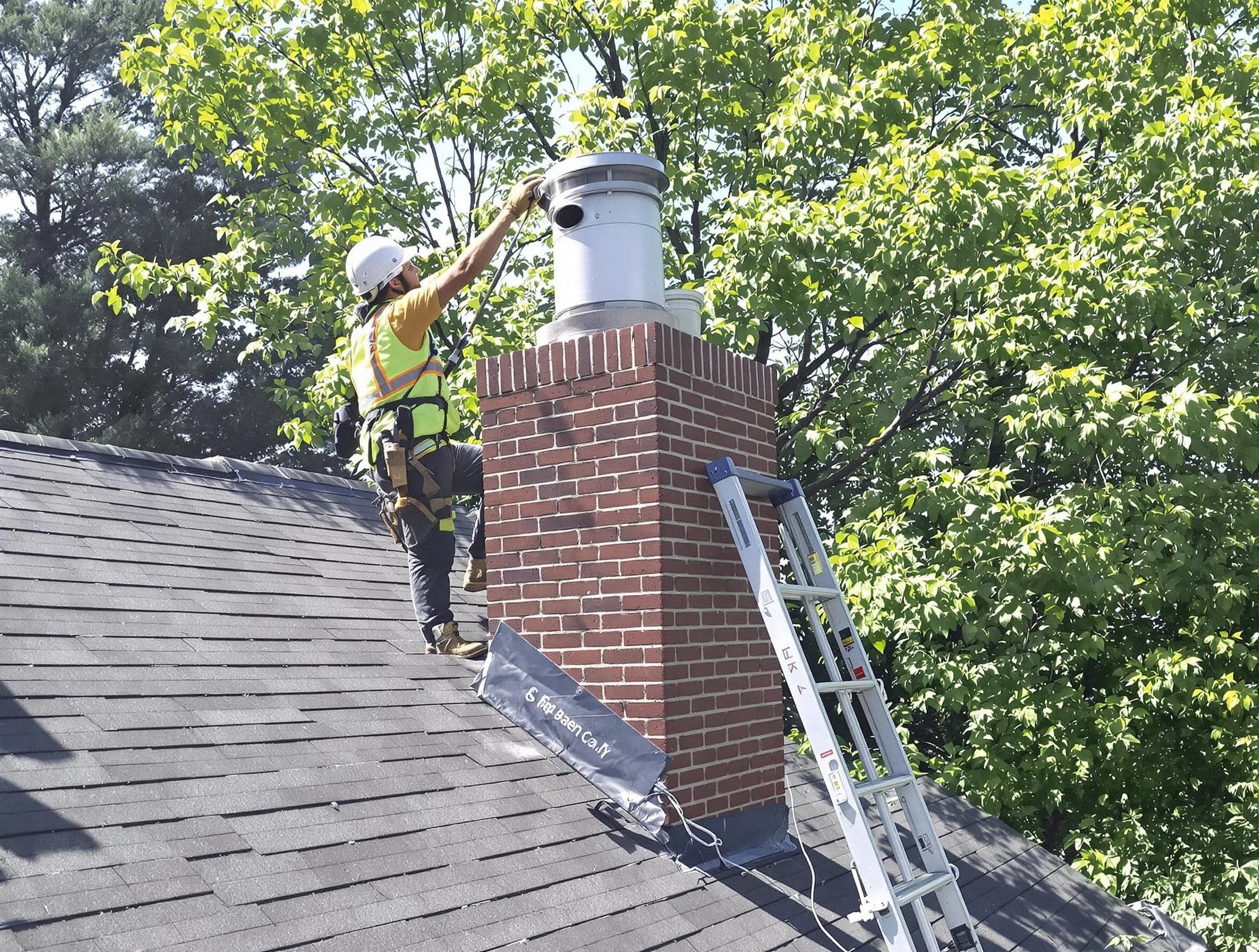 Chimney liner inspection by Leominster Chimney Sweep in Leominster, MA