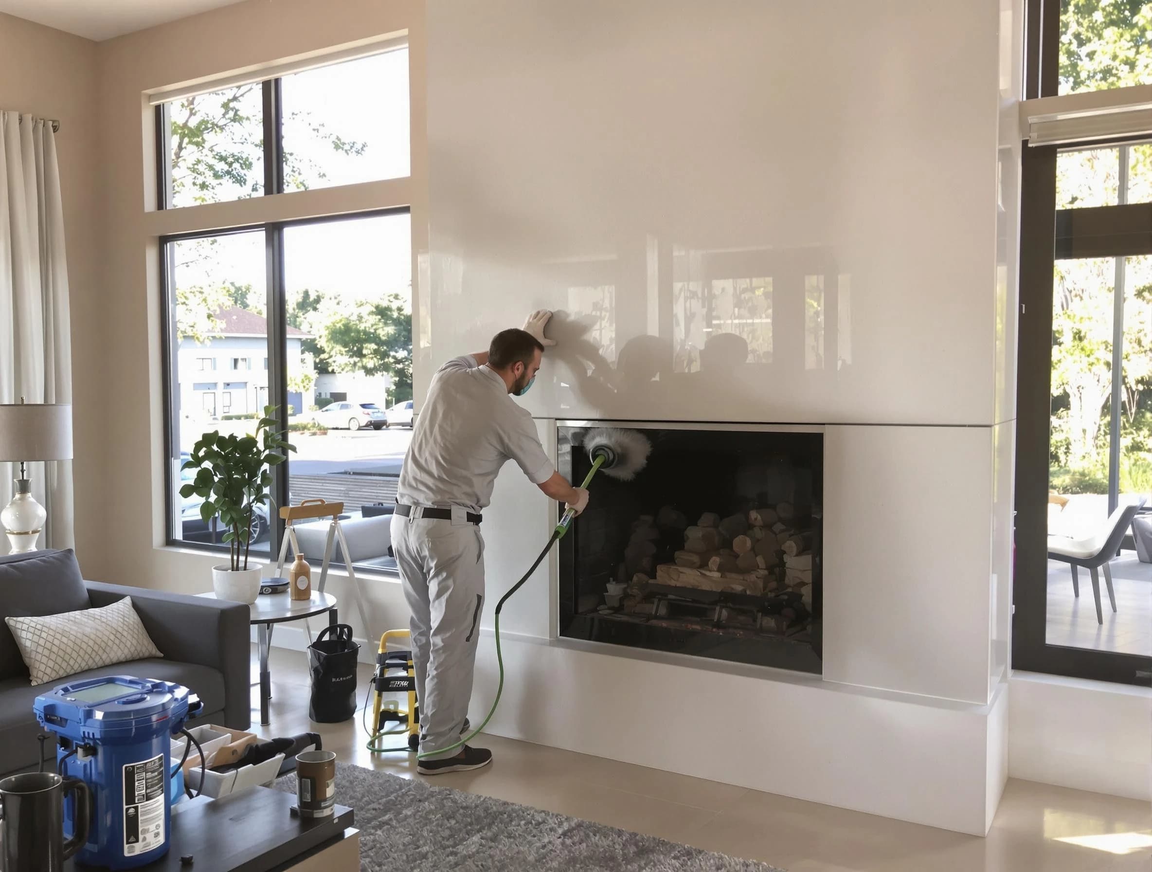 Leominster Chimney Sweep performing thorough soot removal in Leominster, MA