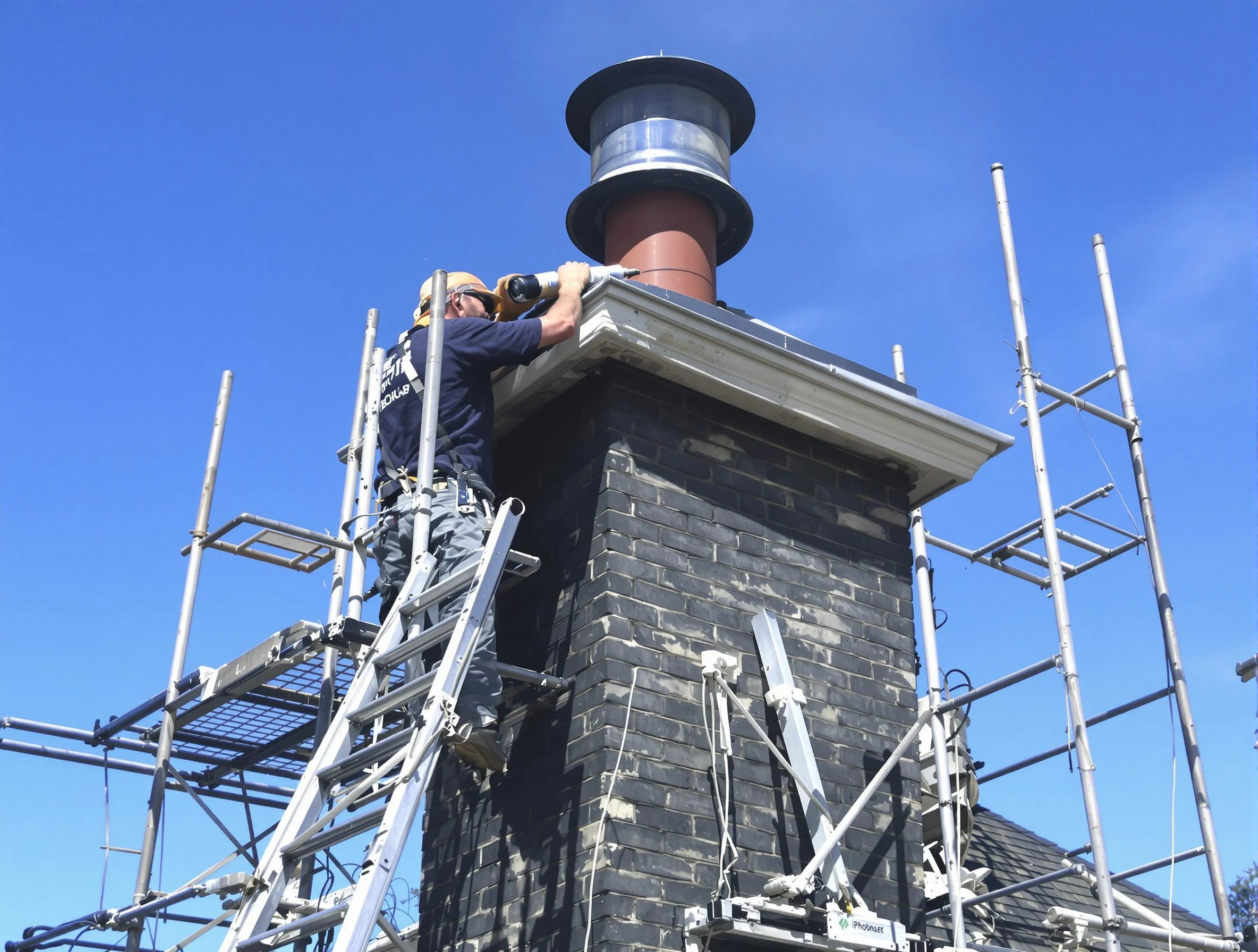 Sturdy chimney crown finished by Leominster Chimney Sweep in Leominster, MA