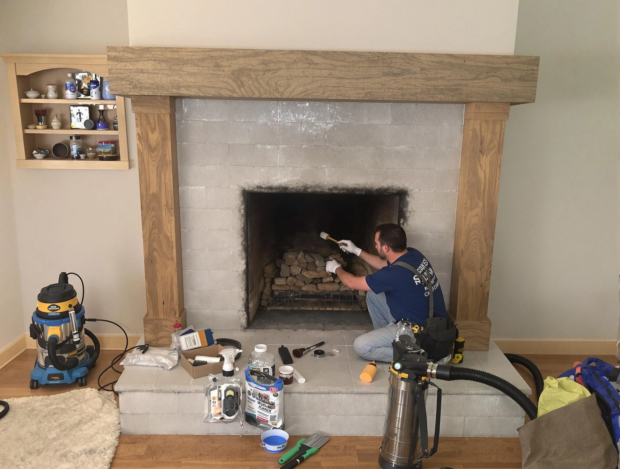 Detailed creosote removal process by Leominster Chimney Sweep in Leominster, MA